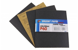 Brúsny papier vodeodolný 230x280mm P60 10ks