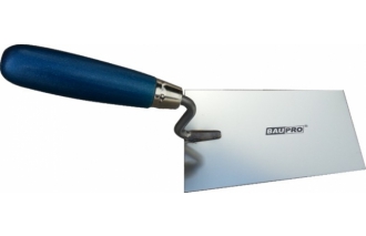 Lyžica murárska BAUPRO 160mm drevená rukoväť nerez