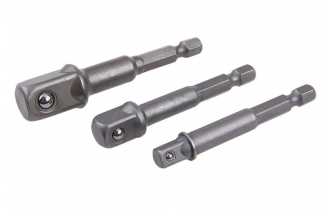 Sada adaptérov do vŕtačky 1/4", 3/8", 1/2" 3ks