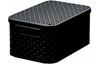Box úložný Rattan S s vrchnákom