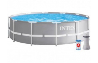 Bazén INTEX METAL 3,66x0,76m s filtráciou