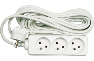 Predlžovací prívod 7m 3 zásuvky 1,5mm Baupro