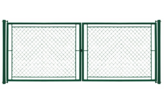 Brána dvojkrídlová IDEAL Zn+PVC 3,6x0,95m