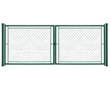 Brána dvojkrídlová IDEAL Zn+PVC