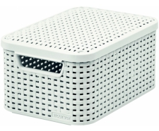 Box úložný Rattan S s vrchnákom