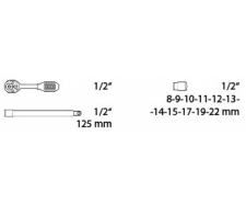 Gola sada 13ks 1/2"