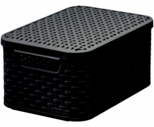 Box úložný Rattan S s vrchnákom