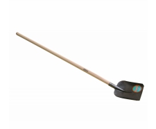 Lopata štandard kladivkový lak drevená rovná násada 1300mm