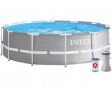 Bazén INTEX METAL 3,66x0,76m s filtráciou